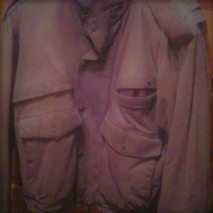 Nubuck Leather Bomber Jacket